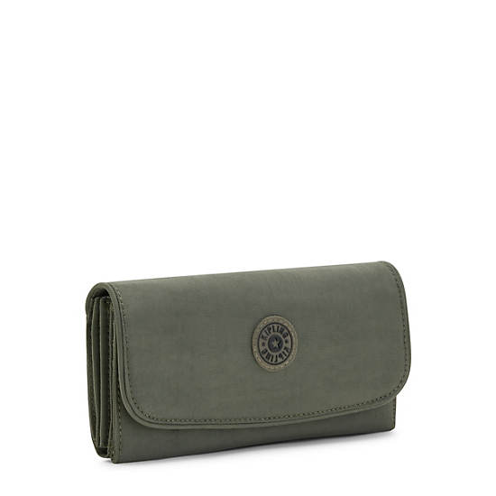 Kipling Money Land Snap Lommebok Grønn | NO 1427QM